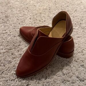 NISOLO 🆕 NWT Emma d'Orsay Oxford 2.0 Brown Leather Shoes  Women’s 6